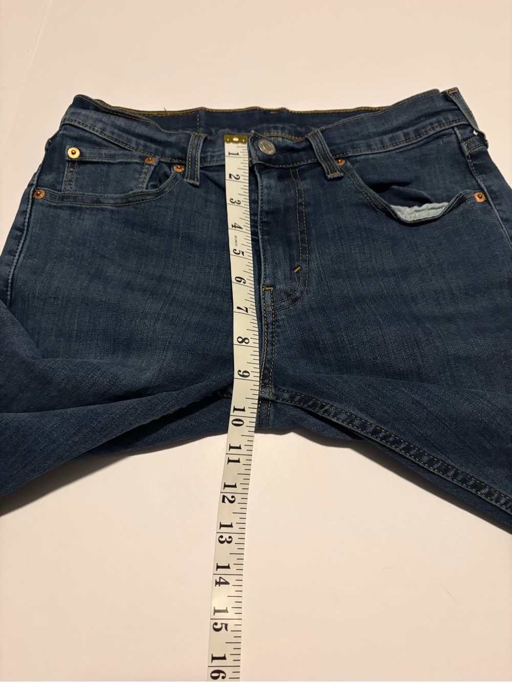Levi's 502 Regular Taper Jeans Blue Denim 29x32 - Picture 14 of 16